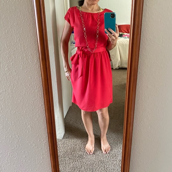 Michael Kors Dresses & Skirts - *LAST CHANCE* Red dress with sleeves- Michael Kors